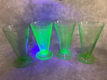 Uranium Glass Tumblers