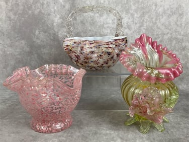 Decorative Pink Glass