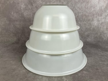 Pyrex White Mixing Bowls