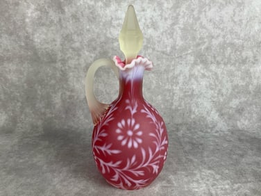 Fenton Satin Glass Cruet