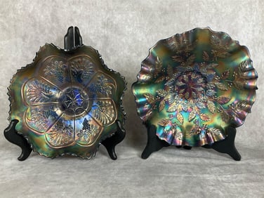 Iridescent Fenton Bowls