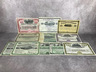 Railroad Stock Certificates