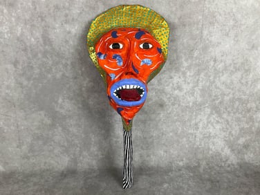 Handmade Folk Art Rattle Mouth