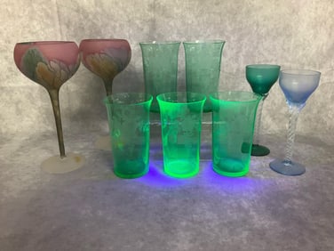 Hawkes Uranium Glass & More