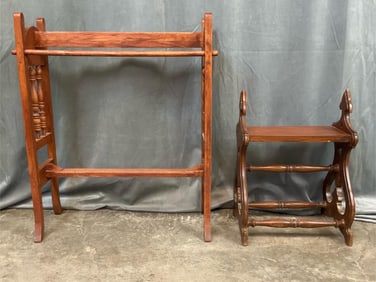 Quilt Rack & Stool