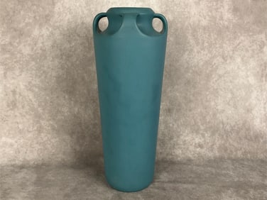 Early Blue Art Pottery Vase