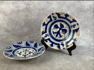 1910's Earthenware Poblana Plates