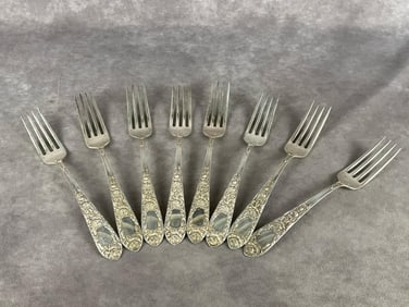 Rose by Kirk & Son Sterling Silver Forks