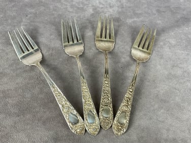 Rose by Kirk & Son Sterling Silver Forks