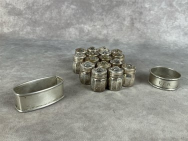 Sterling Shakers & Napkin Rings