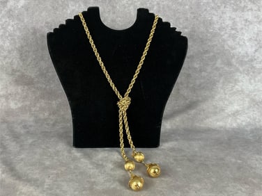 Kenneth J. Lane Lariat Rope Necklace