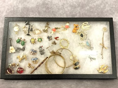 Mid Century Costume Brooches