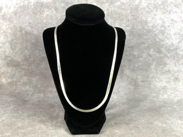 Men's Sterling Herringbone Necklace