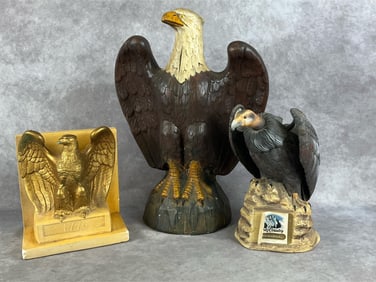Patriotic Chalkware Pieces