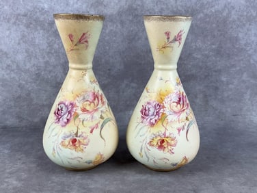 SF & Co. Majolica Print Floral Vases