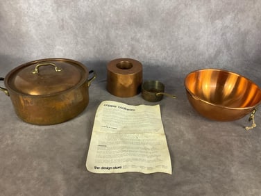Copper Cookware Lot