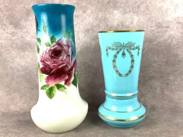 Blue Toned Bristol Vases