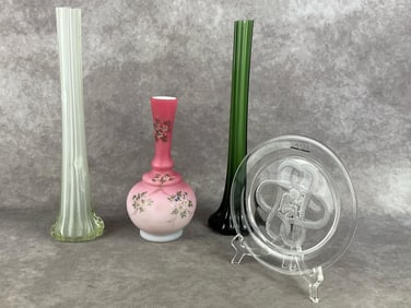 Hand Blown & Satin Vases