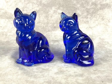 Fenton Cobalt Cats