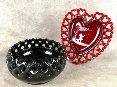 Westmoreland Signed Plate & Bowl
