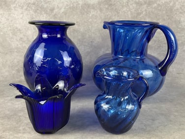 Handblown Cobalt Glass