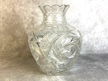 Cut Glass Bouquet Vase