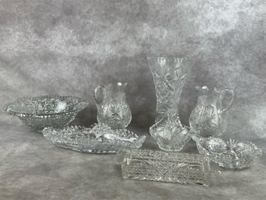 Cut Glass Serving Dishes