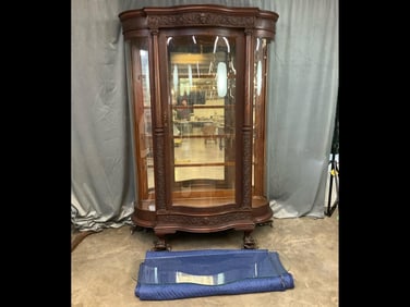 Bow Front China Cabinet
