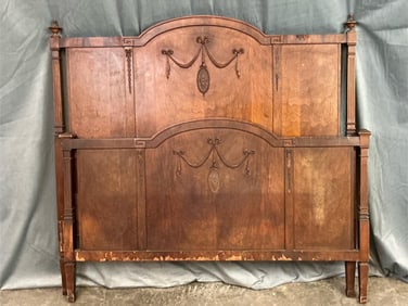 French Art Nouveau Bed Frame
