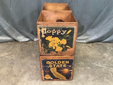 Vintage Fruit Crates