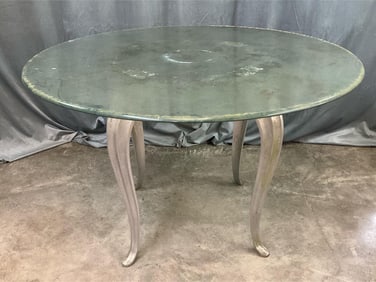 Glass Top Outdoor Table