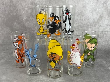 Pepsi & Warner Bros Glass Tumblers