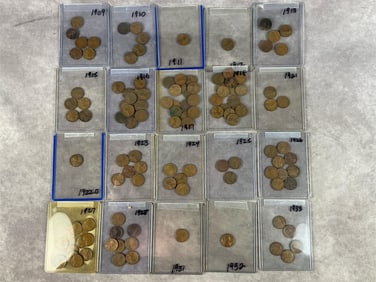 Cased Wheat Pennies