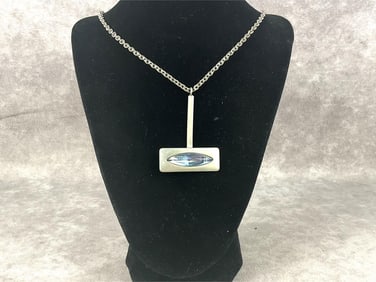 Jorgan Jensen  Pewter Necklace