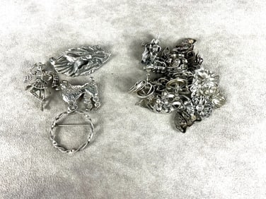 Bulk Sterling Earrings & Brooches