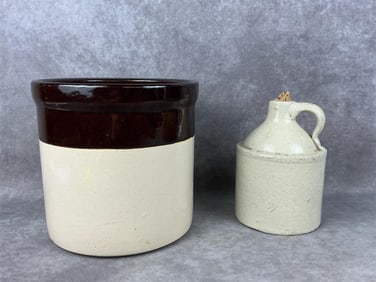 Stoneware Crock & Jug