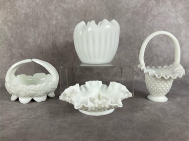 Milk Glass Lot
