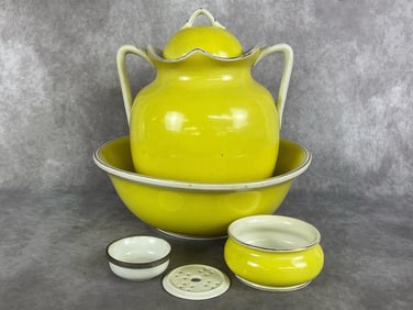 Porcelain Wash Basin & Pitcher