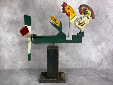 Folk Art Rooster Weathervane