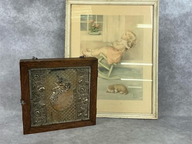 Cherub Vanity Mirror & Print