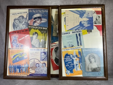 Framed Sheet Music