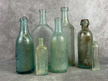 Aqua Vintage Glass