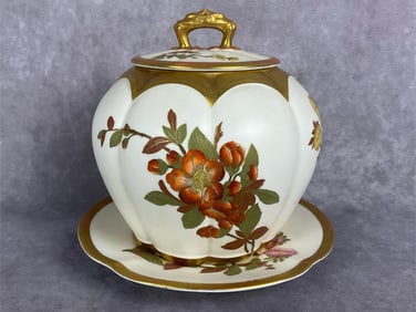 Royal Worcester Biscuit Jar