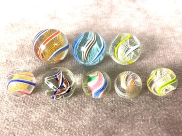 German Latticino Marbles