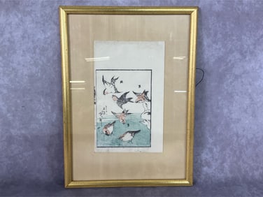 Hokusai Woodcut