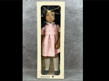 Sasha Brunette Pink Dress Doll