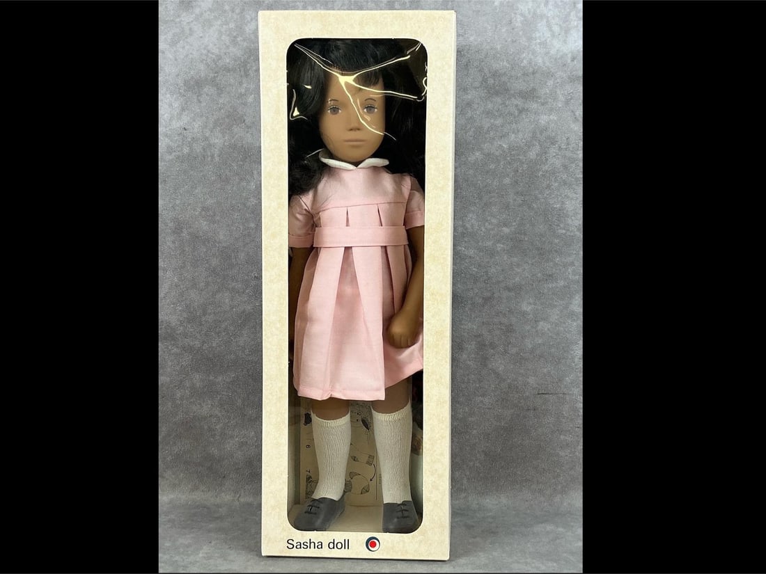 Sasha Brunette Pink Dress Doll (1 of 7)
