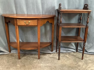 Half Moon & Telephone Table