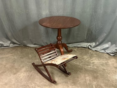 Parlor Table & Foot Stool