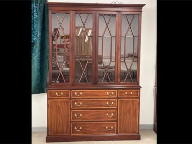 Henkel Harris Breakfront China Cabinet